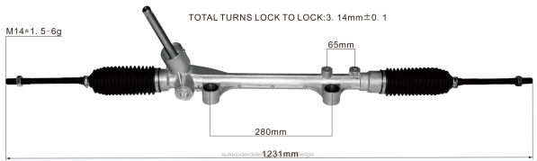auto-onderdelen turnhout - stuurbekrachtigingsrek j7bc-3a500-jb 3l547-b562aa 1908702 D006T2678 FORD