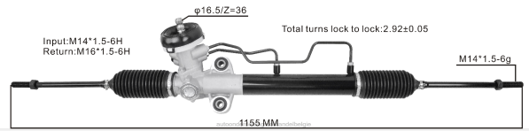 auto-onderdelen turnhout - stuurbekrachtigingshuis 57710-25010 57710-25000 57710-25510 D006T2738 HYUNDAI/KIA